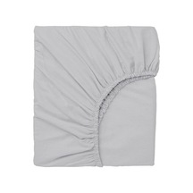 2 Adet 50x90 Cm Anne Yanı Lastikli Penye Kumaş Bebek Çarşafı-gri