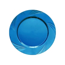 Kristal Tabak Mavi 22 Cm 6'lı