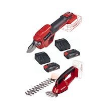 Einhell GE-CG 18 Li Akülü Çim ve Çalı Makası + GE-LS 18 li Akülü Budama Makası + 2 x 2.5 Ah Bahçe Seti