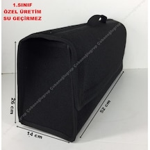 Bagaj Organizer Çanta Siyah Kalın Halı Bagaj Çantası Çıtçıtlı