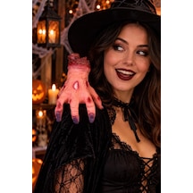 Halloween Cadılar Bayramı Hareketli Kesik El Dekoru Korku Temalı Parti Süsü Tüm Yaşlar