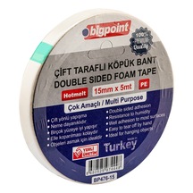 Bigpoint Çift Taraflı Köpük Bant 15mmx5m