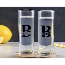 Kişiye Özel Renkli Baskılı İsimli İkili Vodka Bardağı-31