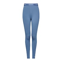 Calvin Klein Kadın Marka Logolu Elastik Bantlı Yüksel Belli Arka Cepli Nem Emici Kumaşlı Günlük Kullanıma Uygun Mavi Tayt 00gws4l633 5bx