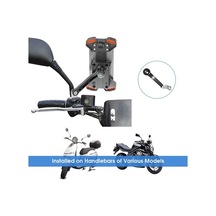 Ulzyvf Ve Tutucu Turuncu Türlerinde Tüm Telefon Şok Navigasyon Motosiklet İçin Emici Bisiklet Bisiklet Ayarlanabilir Askısı, - Os Turuncu