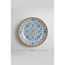 6'lı Venue Çukur Tabak 20.4cm Dijital Tiara-a Rinart Krem