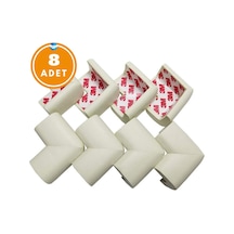 8 Adet Köşe Koruyucu Yastık Saf Kauçuk Masa Sehpa Kenar Köşe Koruyucu Çocuk Bebek Emniyet Koruma 001