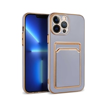 Zore İphone 13 Pro Uyumlu Ogaa Bark Kartlıklı Kılıf-lila