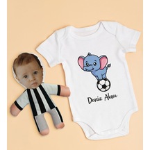 Bitmeyenkartus Bk Kids Kişiye Özel Fotoğraflı Bebek Yastık Ve Bebek Body Zıbın H (550905930) Çok Renkli