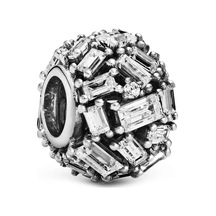 Nur Silver Baget Taşlı Gümüş Charm Nur-bl01763