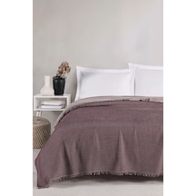 Eponj Home Pike Örtüsü Çift Kişilik Waffle Bordo Bordo