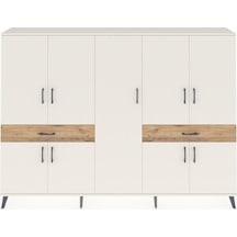 Arges Dolap 12 Raflı 2 Çekmeceli 8 Kapaklı 220x30x163 Aytaşı-aytaşı/çam Aytası/atlas Çam - Aytası