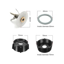 Kangvka Oster Blender Tamiri Seti: Paslanmaz Çelik Bıçak, Dikiz Ve Alttan Taban - Buzları Ezebilir, Uzun Ömürlü, Sızıntıyı Engeller Çok Renkli