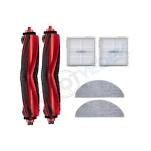 Roborock Q8 Max Pro 2025 Model Uyumlu Fırça Hepa Filtre Mop Seti-6 Parça
