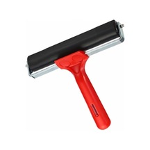 Kauçuk Baskı Merdanesi 10 Cm Metal 1 Adet Plastik Linol Merdanesi Silindir Rulo Merdane Vinil Baskı Yapıştırma
