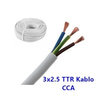 3X2.5 Cca Ttr Kablo Çok Telli Metre Seçenekli Tam Kesit Kablo 100 Metre
