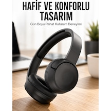 Kulak Üstü Kablosuz Bluetooth Kulaklık Gürültü Önleyici Uzun Şarj Süreli - Lisinya