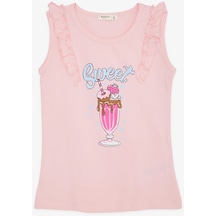 Breeze Kız Çocuk Tişört Omuzu Fırfırlı Dondurma Baskılı 4-8 Yaş, Pembe-Pembe Breeze Kız Çocuk Tişört Omuzu Fırfırlı Dondurma Baskılı 4-8 Yaş, Pembe-Pembe