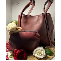 Büyük Anne Çantası Bordo - Mürdüm