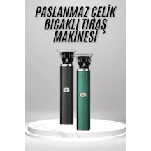 Tıraş Makinesi Profesyonel Paslanmaz Çelik T-bıçak Saç Sakal Ense Vücut Diğer