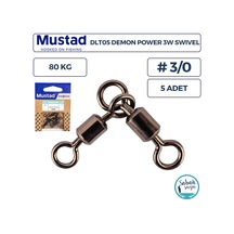 Mustad Demon Dlt05 Kombi Fırdöndü 3/0 80kg 5 Adet