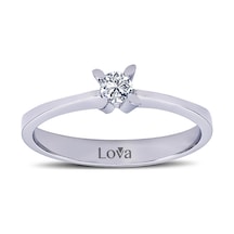 Lova 0,15 Karat Pırlanta Tektaş Yüzük - 1050045