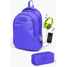 Coral High Kids Lavanta Usb'li 2'li Okul Çanta Seti Set0224315