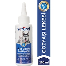 Veturel Kedi Göz Temizleme Solüsyonu Köpek Alerji Enfeksiyon Bakımı Göz Damlası 100 ML