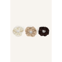 Defacto Kadın 3lü Büzgülü Scrunchie Saç Aksesuarı I6965axnsbn1 Kahve-bn1