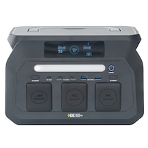 512wh 1600w Max. Lifepo4 Taşınabilir Güç Kaynağı Dahili Fener Ve Kablo Seti +4000 Döngü %99.99 Bms Çoklu Çıkış P800