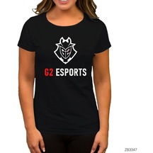 G2 Esports Siyah Kadın Tişört