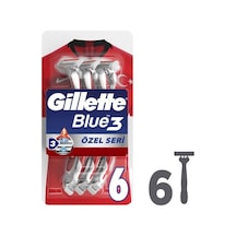Gillette Blue3 Milli Takım Özel Paketi Tıraş Bıçağı 6 Adet