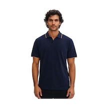 Arma Ar-ma Erkek Polo Yaka Tişört Baskisiz Basic Örme Kumaş Regular Fit %100 Pamuk 30/1 Çift Toplama Penye Pike Y31374356702 Lacivert-l1