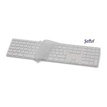 Magic Keyboard Klavye Koruyucu Uk-us To Türkçe A1243 Usb Kablolu Model İle Uyumlu Şeffaf