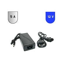 12 Volt 5 Amper 60 Watt Laptop Tipi Plastik Kasa Adaptör