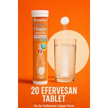Orbivital C Vitamini 1000 Mg + Çinko + D3 Vitamini Efervesan Tablet 20'li