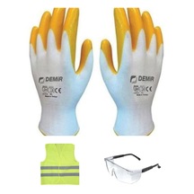 Demir Nitril Eldiven + Gözlük + Ikazyeleği Eldiven 5 Adet Gözlük Yelek 1 Er Adet