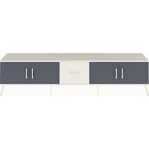 Arges Tv Ünitesi 2 Raflı Tek Çekmeceli 4 Kapaklı 220x30x51 Aytaşı-antrasit/aytaşı Antrasıt/aytası - Aytası