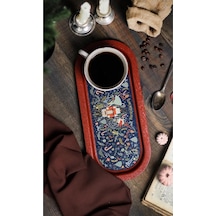 Evle-ee168-v1 Tales Nutcracker Desenli Oval Tepsi 16x35 Cm Tales Nutcracker Açık Gri