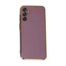 Samsung Galaxy Uyumlu M14 5g Kılıf Volet Silikon - Mor Bz8683140623616