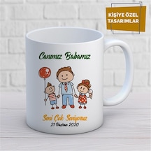 Kişiye Özel İsim Yazılabilir Canım Babamız Kupa Bardak Çok Renkli