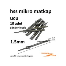 Mikro Hss Metal 1.5mm Matkap Ucu Kalın Sap Kıl Micro Hss Metal Uç
