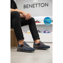 United Colors Of Benetton Lacivert Bağcıklı Cilt Erkek Spor Ayakkabı Bnı-12114 M