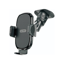 360 Oynar Başlıklı Düz Zemin Araç İçi Telefon Tutucu Go Des Gd-hd990 Siyah