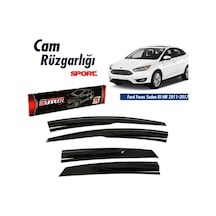 Sunplex Ford Focus 3 Hb-Sedan 2011-2017 Spor Cam Rüzgarlığı 4 Prç