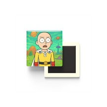 Saitama - 9x9 Cm Baskılı Kare Buzdolap Magneti