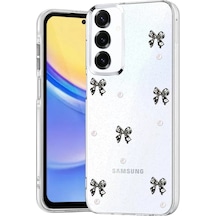 Newface Samsung Galaxy A34 5g Fiyonk Desenli Kapak - Desen 8 Beyaz
