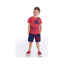 Denokids Korsan Dino Erkek Şort Takım Çok Renkli