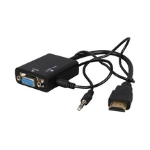 Powermaster Pm-32015 Siyah 3.5mm Ses Destekli Hdmı To Vga+audio Dönüştürücü Adaptör