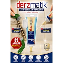 Krem Derz Dolgu 300 Gr Seramik Fayans Derz Yenileme Tamir Dolgusu + Derz Kazıma Aparatı Hediyeli